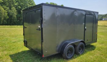 2023 Rock Solid 7×14 Charcoal Blackout Cargo Trailer full