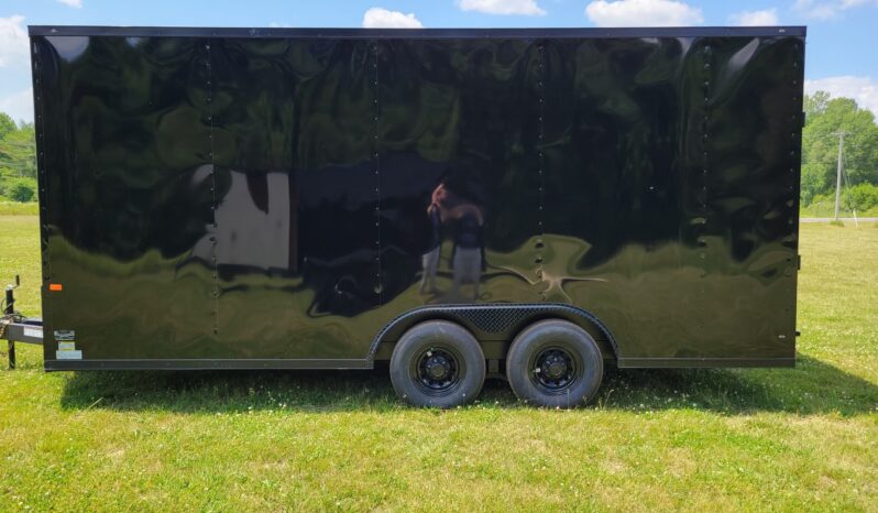 Used 2022 Rock Solid 8.5×18 Cargo Trailer 7’6 Tall w/Many Installed Extras full
