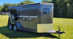 2023 Valley Enclosed 2 Horse Trailer Dressing Room 7′ Tall